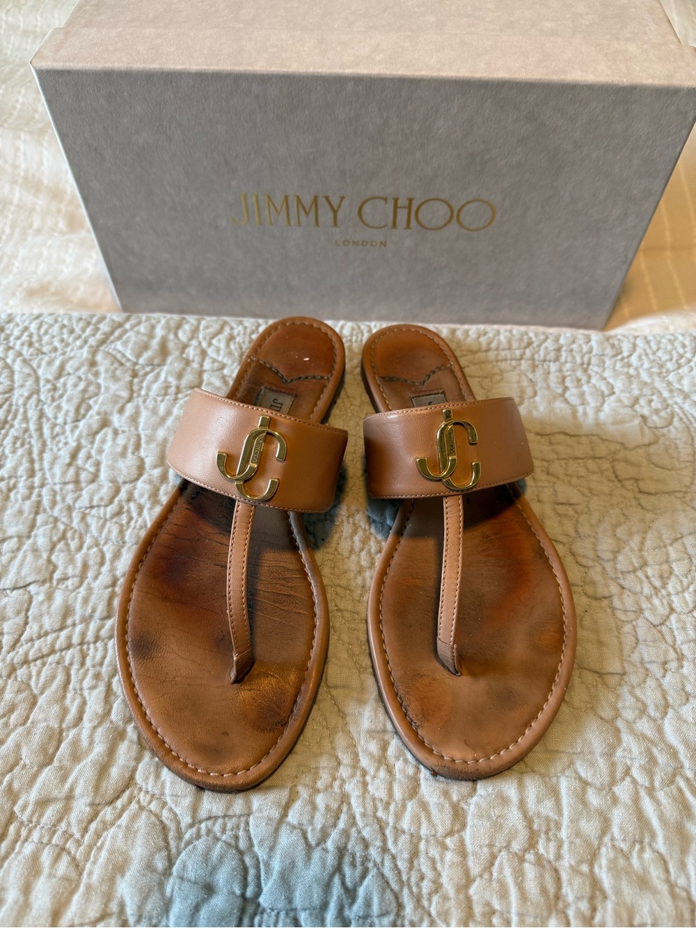 Jimmy Choo women’s nude sandal